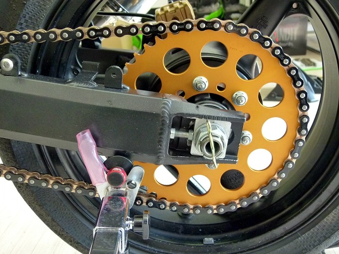 カワサキZX-6RRのチェーン＆スプロケ交換